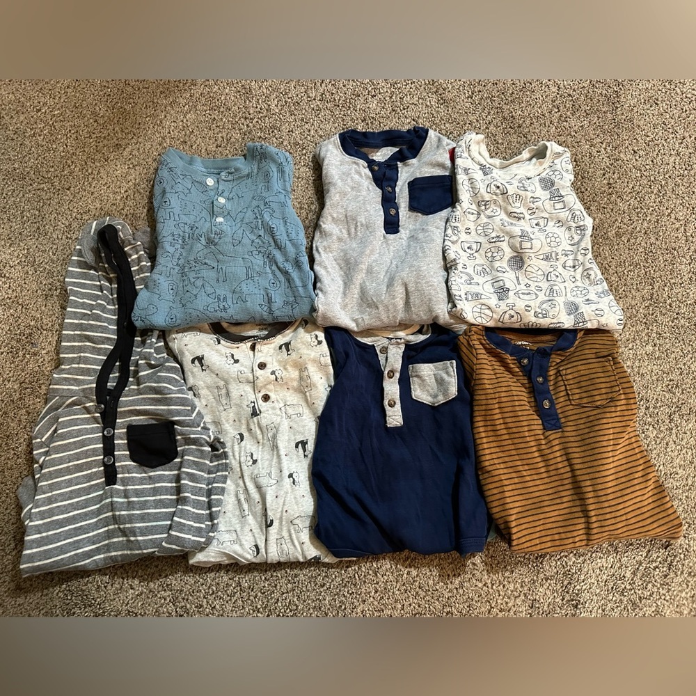 Kids Carters long sleeve onesies set
